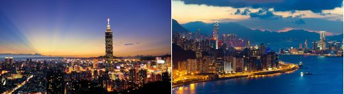 Hong Kong and Taipei, Taiwan